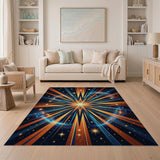 Abstract Area Cosmic Starburst Area Rug