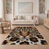 Leopard Face Area Rug