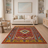 Bold Southwestern Diamond Motif Area Rug
