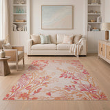 Vintage Pink Blossom Branch Area Rug