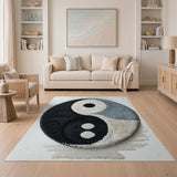 Yin-Yang Harmony Circular Area Rug