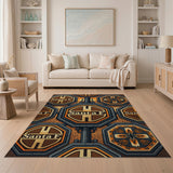Santa Fe Octagon Sign Area Rug