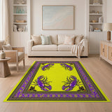 Purple Crab Coastal Area Rug