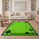 Playful Farmyard Cartoon Kids Area Rug