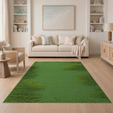 Lush Green Grass Tufted Area Rug