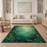 Enchanted Lush Green Forest Area Rug