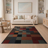 Multi-color and Patterns Multi-Color Geometric Patchwork Area Rug