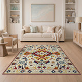 Vibrant Multi-Color Traditional Persian Traditional Persian Area Rug