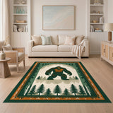 Sasquatch Forest Green Area Rug