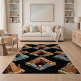 Isometric Pyramid Staircase Area Rug
