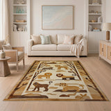 Playful Lions Pride Forest Kids Rug