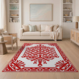 Red Heritage Tribal Geometric Heritage Tribal Area Rug