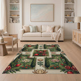 Persian Pomegranate Garden Lotus Area Rug