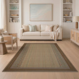Beige Tan Heritage Tribal Area Rug