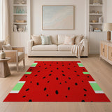 Multi-color and Patterns Fruit Pattern Watermelon Fruit Pattern Area Rug