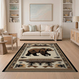 Southwestern Grizzly Bear Area Rug