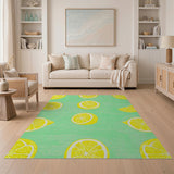 Sunny Lemon Slices Area Rug