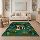 Lush Jungle Tiger Area Rug