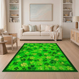 Lush Shamrock Green Area Rug