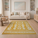 Yellow Geometric Southwestern Kilim Rug