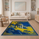 Majestic Golden Tiger Blue Mountains Area Rug