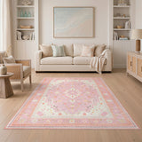 Pink Floral Vintage No. 14 Area Rug