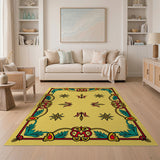 Golden Heritage Tribal Star Border Rug