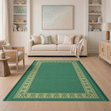 Teal Green Traditional Persian Area Rug