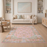 Pink Floral Vintage No. 24 Area Rug