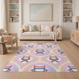 Rainbow Director Chair Area Rug