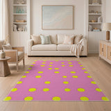 Pink Playful Pink Polka Dot Area Rug