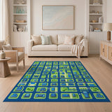 Cartoon City Street Map Area Rug