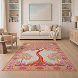Vibrant Tree of Life Persian Area Rug