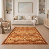 Southwestern Arrow Brown Area Rug