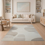 Abstract Area Beige and Neutral Organic Abstract Beige Neutral Area Rug