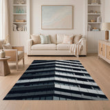 Urban Skyscraper Geometric Area Rug