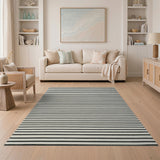 Bold Black White Striped No. 41 Area Rug