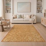 Orange Distressed Vintage Orange Area Rug