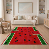 Watermelon Fruit Pattern Fruit Pattern Area Rug