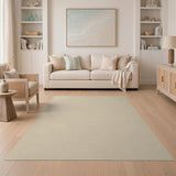 Beige Neutral Textured Area Rug