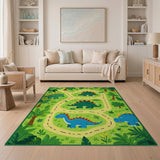 Dinosaur Jungle Play Rug for Kids