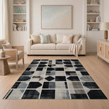 Modern Geometric Grey No. 3 Area Rug