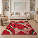 Whimsical Watermelon Slice Area Rug