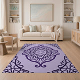 Purple Persian Mandala Area Rug