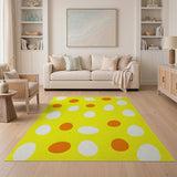 Playful Egg Yolk Yellow Area Rug