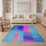Vibrant Geometric Multi-Color and Patterns Area Rug