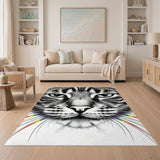 Rainbow Cat Whiskers Area Rug