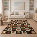 Heritage Tribal Sombrero Figures Starburst Rug