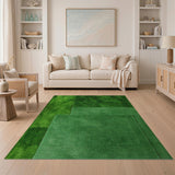 Plush Green Shag Area Rug
