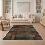 Abstract Geometric Patchwork Area Rug